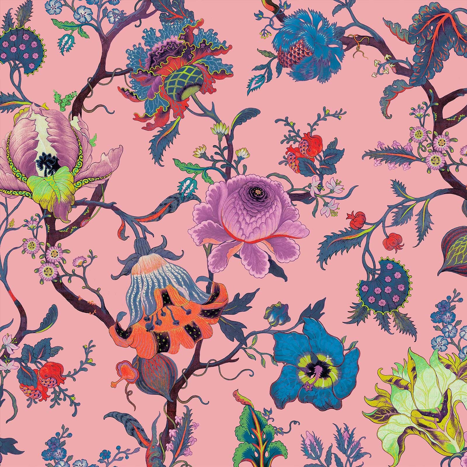 ARTEMIS Wallpaper - Amaranth Pink Sample