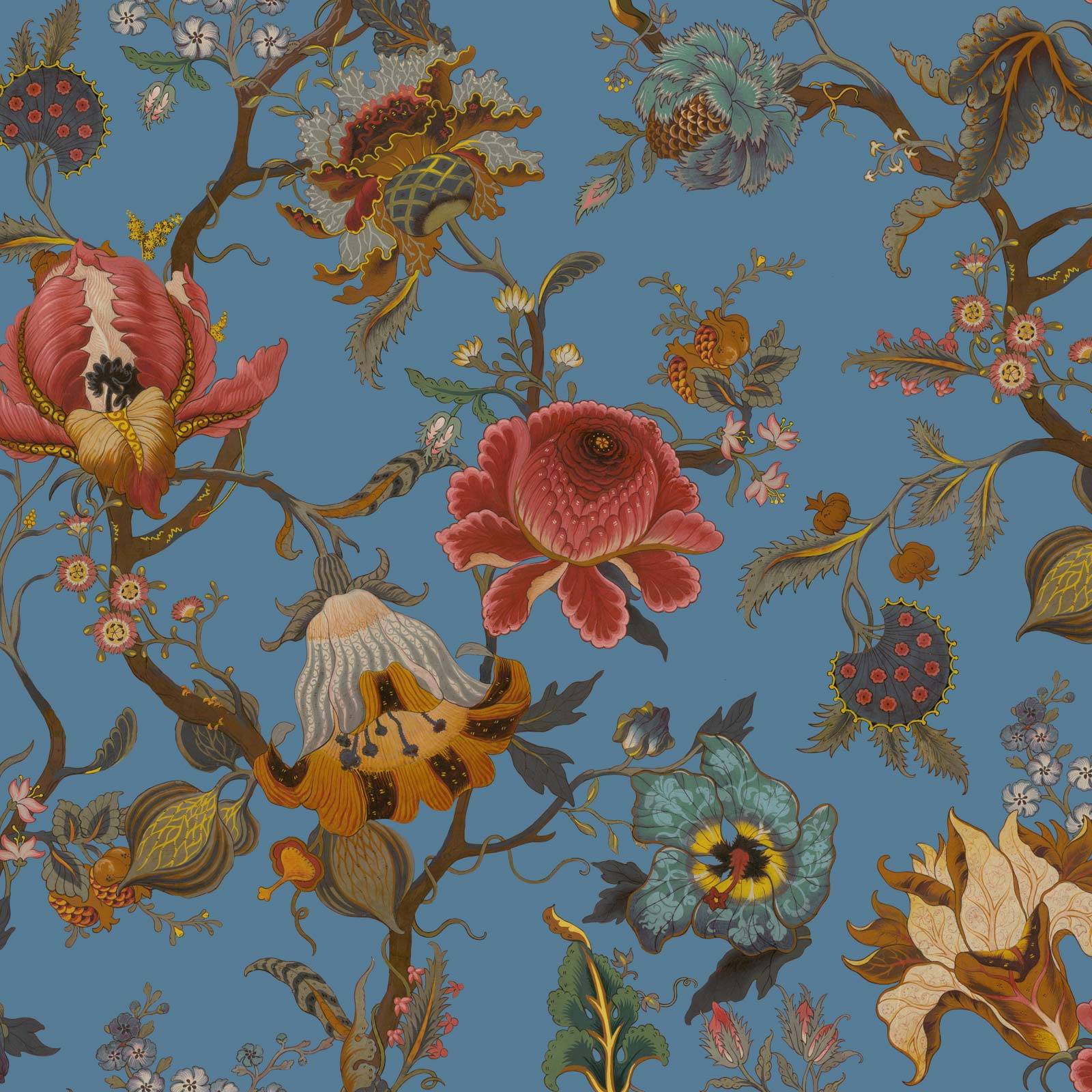 a wallpaper with flowers