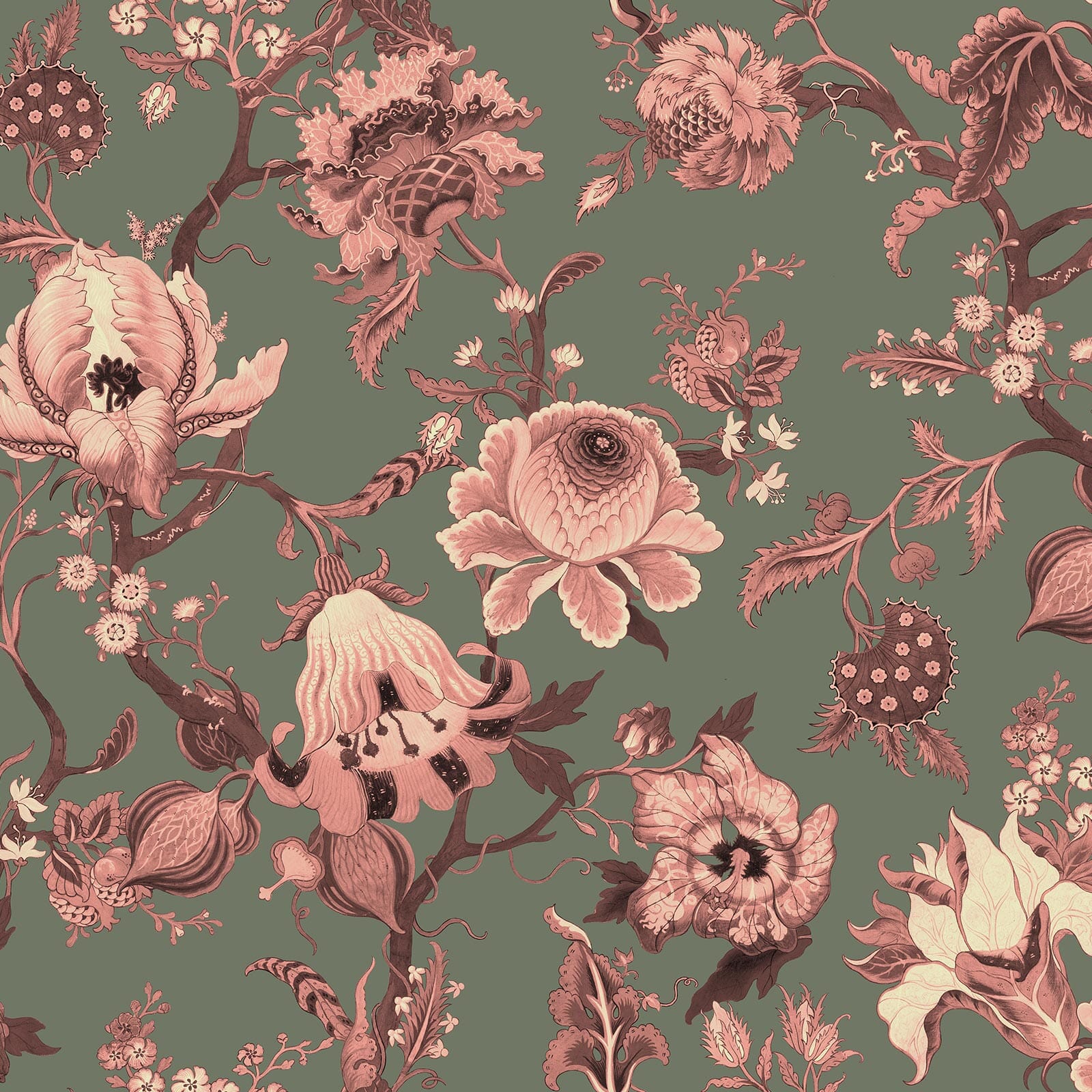 ARTEMIS Wallpaper - Verdigris Sample