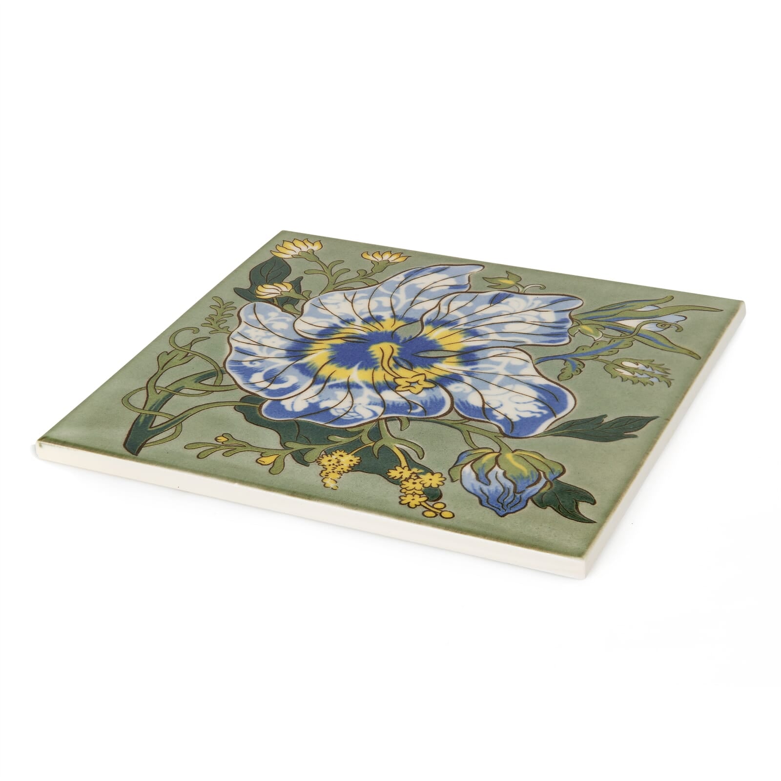 ARTEMIS HIBISCUS Printed Tiles - Sage
