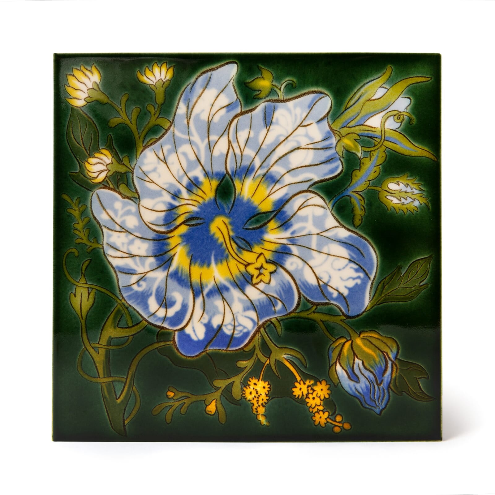 ARTEMIS HIBISCUS Printed Tiles Sample - Verde