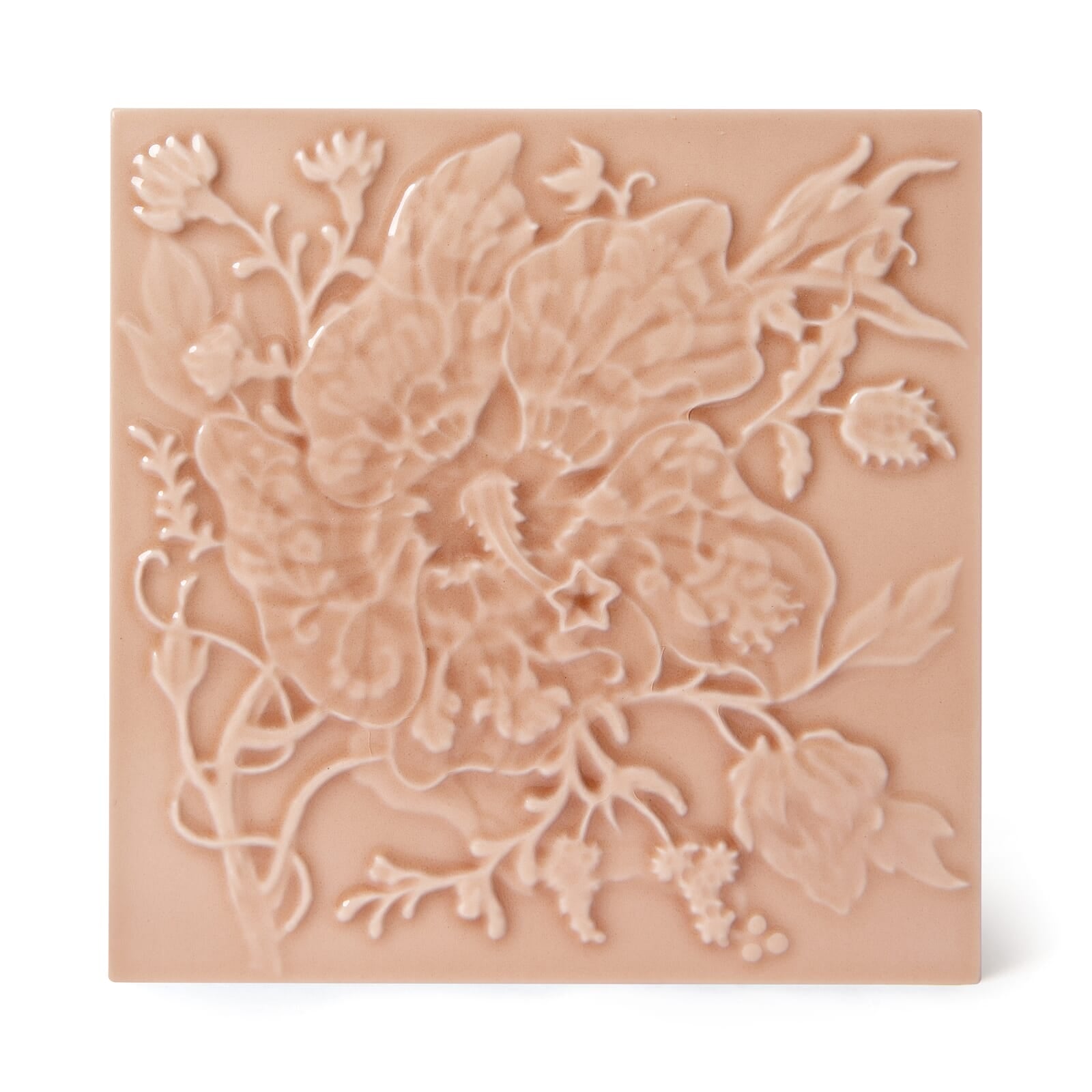 ARTEMIS HIBISCUS Relief Tiles Sample - Blush