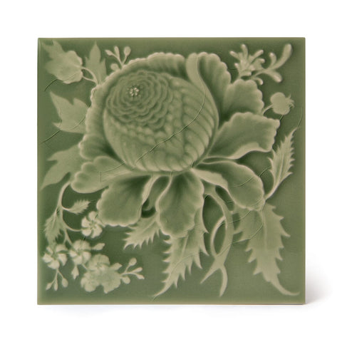 ARTEMIS ROSE Relief Tiles Sample - Sage