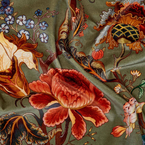ARTEMIS Velvet Curtain - Moss Green secondary image