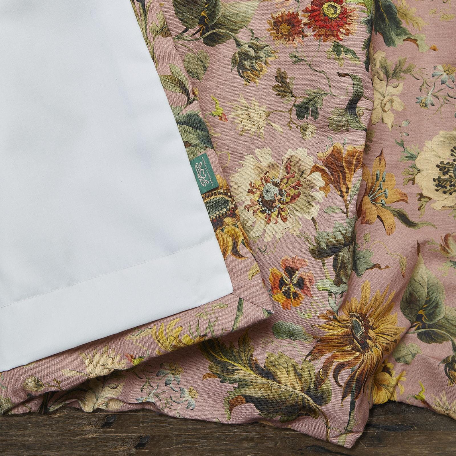 AVALON Cotton Linen Curtain - Puce Pink