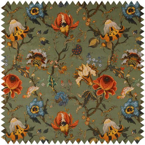 ARTEMIS Organic Velvet - Moss Green Sample