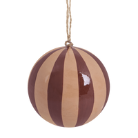 Striped Bauble - Pink