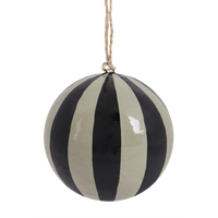Striped Bauble - Black