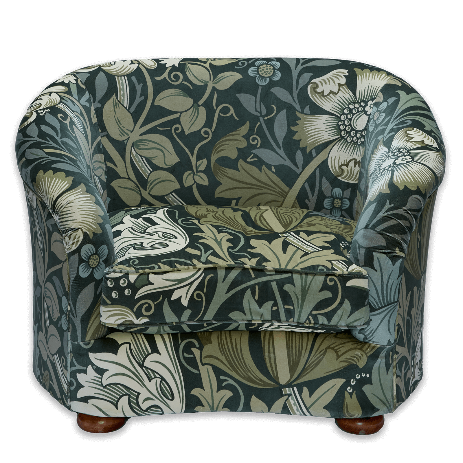 COMPTON MAGNA Velvet Vesper Chair - Verde