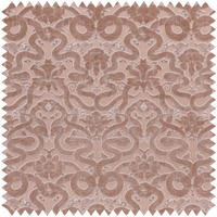 ANACONDA Cut-Velvet - Dusky Pink