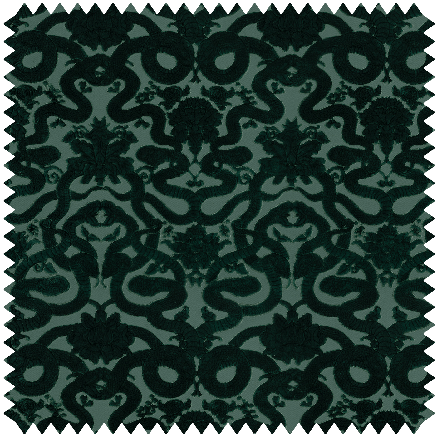 a black and green patterned fabric