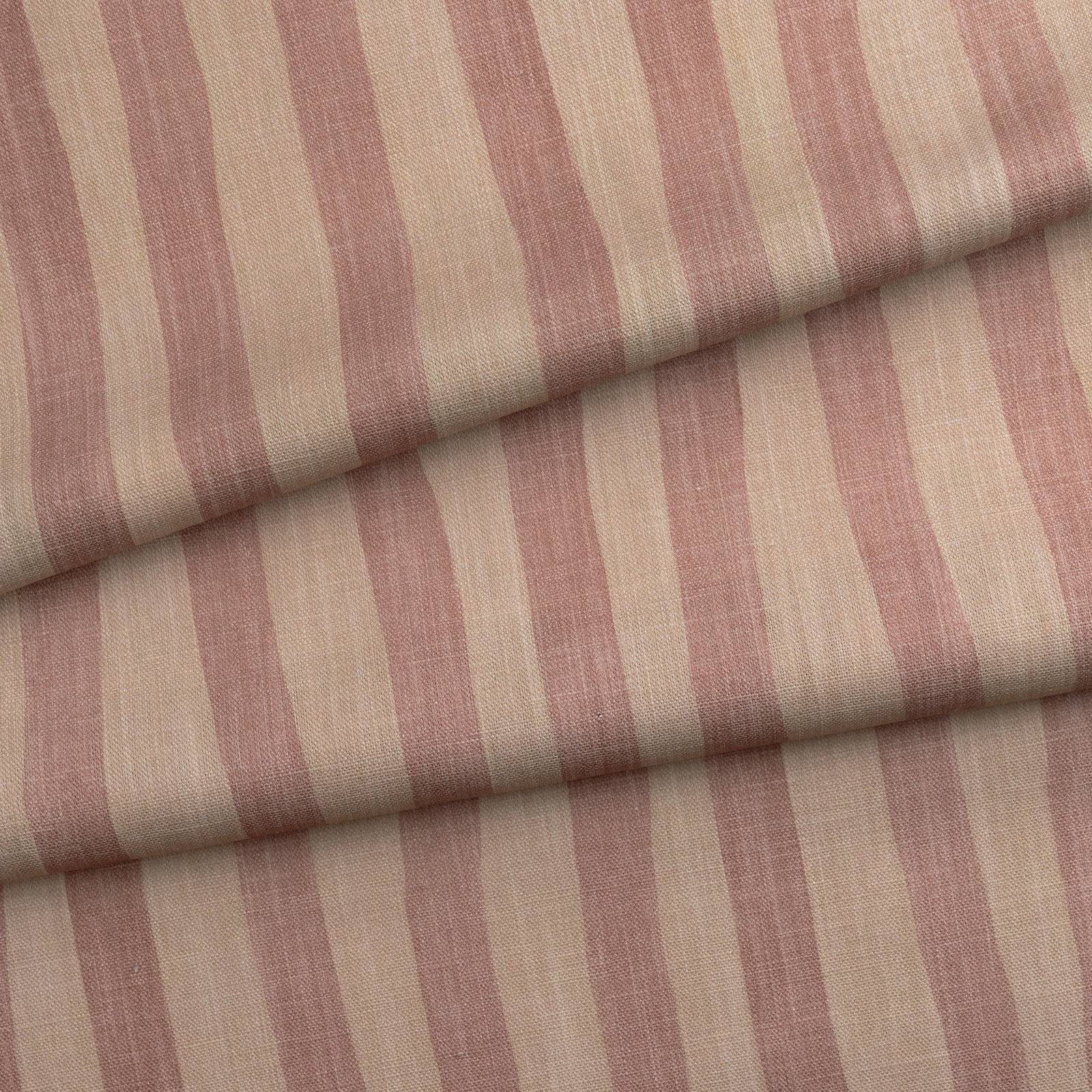 ARTIST'S STRIPE Cotton Linen - Sakura & Astrantia