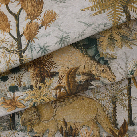 DINOSAURIA Cotton Linen Curtain - Dusk secondary image
