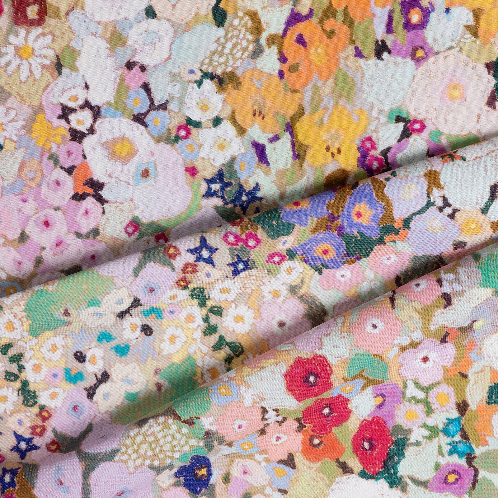 HOLLYHOCKS Cotton Linen - Spring