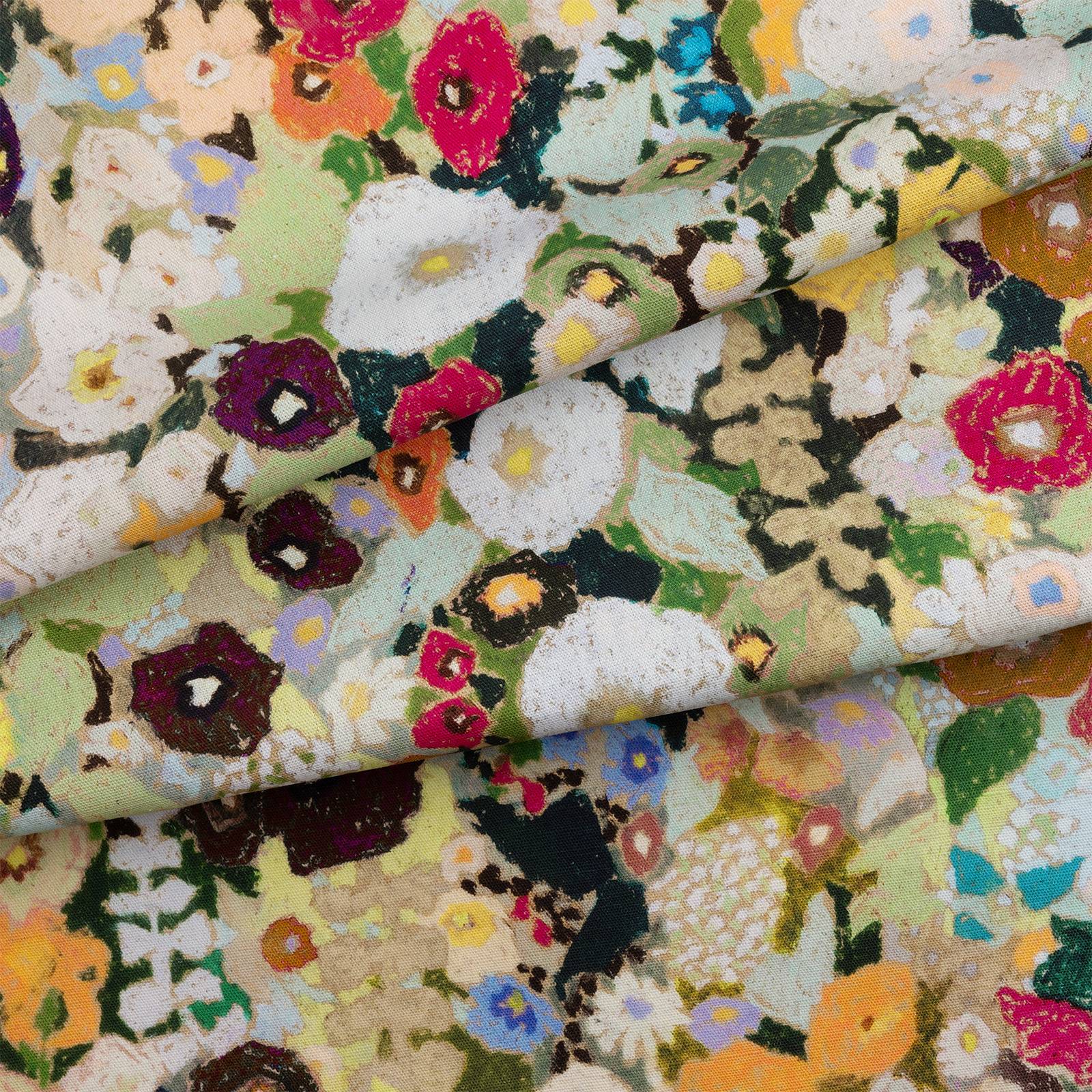 HOLLYHOCKS Cotton Linen - Summer