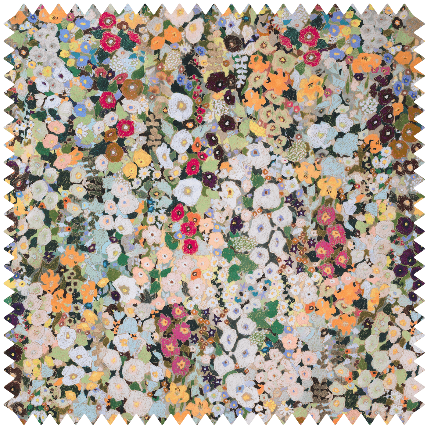 HOLLYHOCKS Cotton Linen - Summer