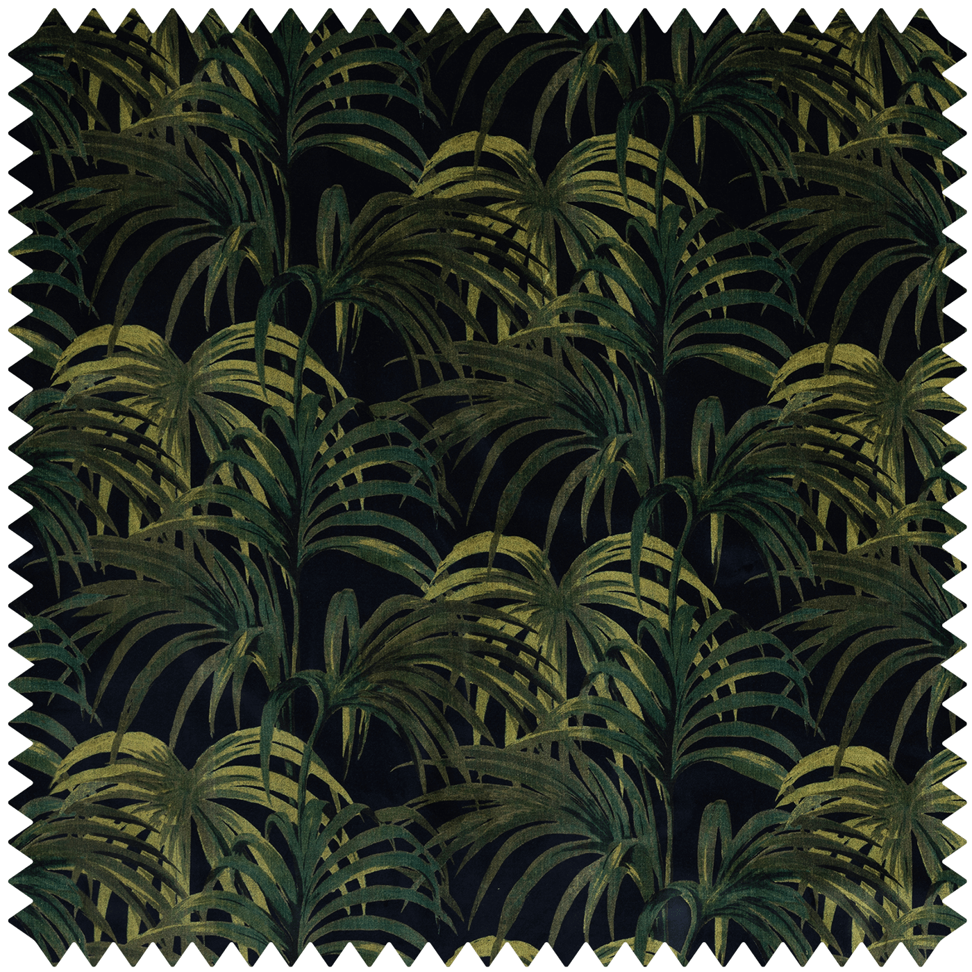 PALMERAL Velvet - Midnight & Green
