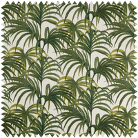 PALMERAL Cotton Linen - Off White & Green