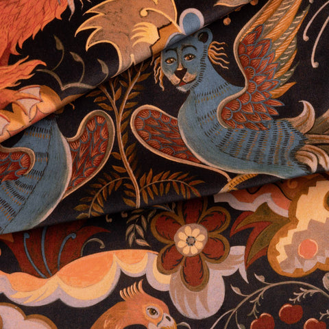 PHANTASIA Velvet Curtain - Selenite Orange secondary image