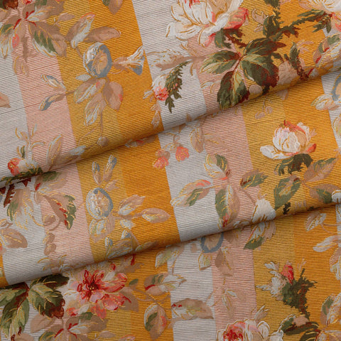 RAINBOW ROSE Cotton Linen Curtain - Dusk Stripe secondary image