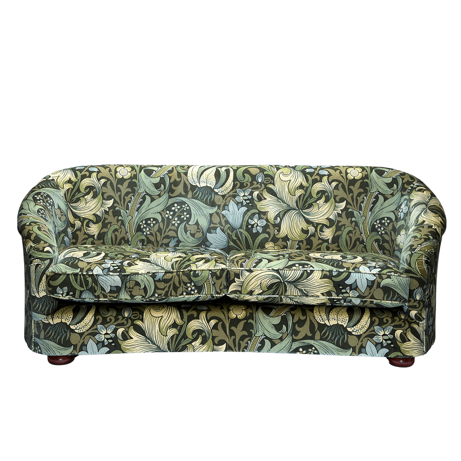 GOLDEN LILY MAGNA Velvet Vesper 3-Seater Sofa - Verde