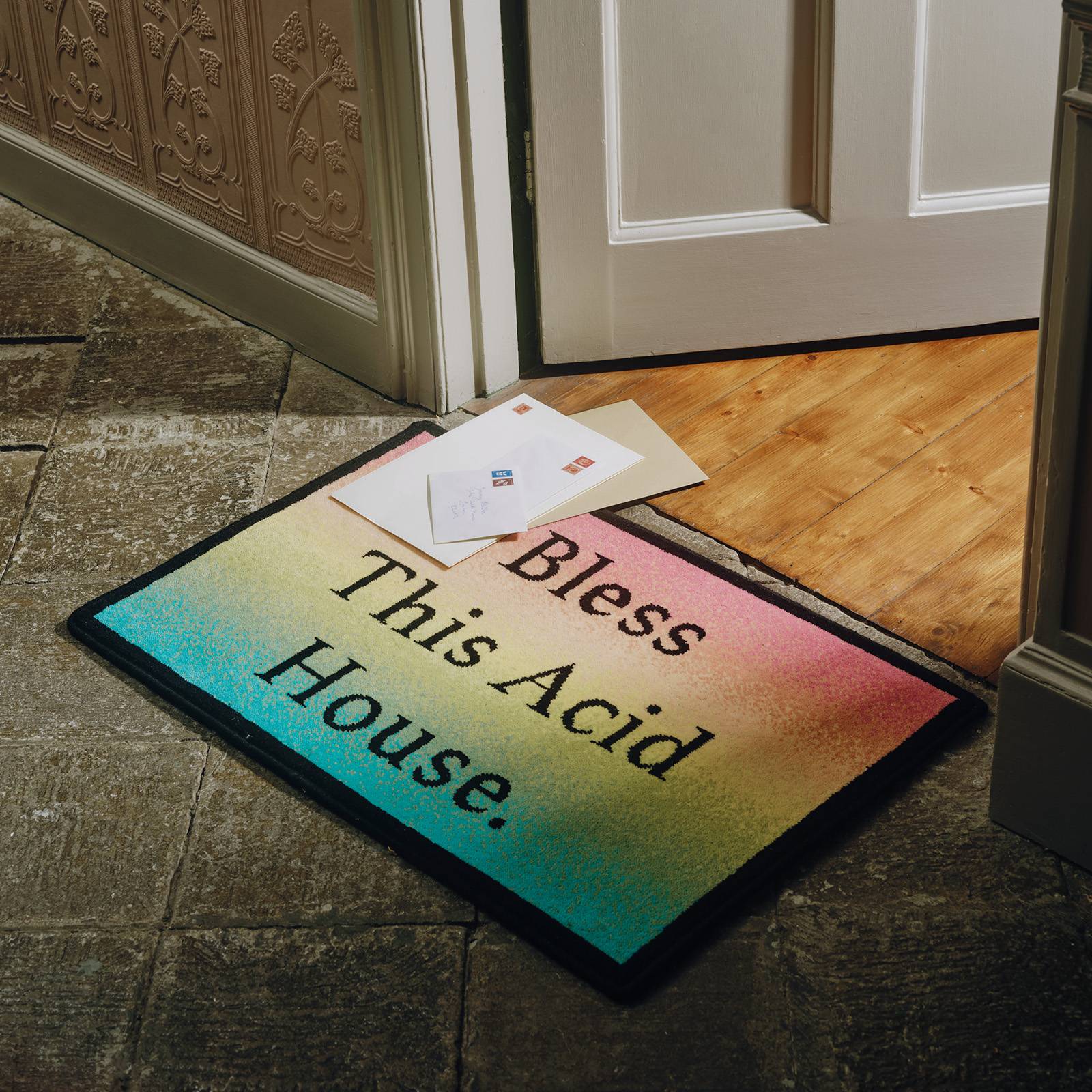 BLESS THIS ACID HOUSE Jeremy Deller Doormat - Iridis