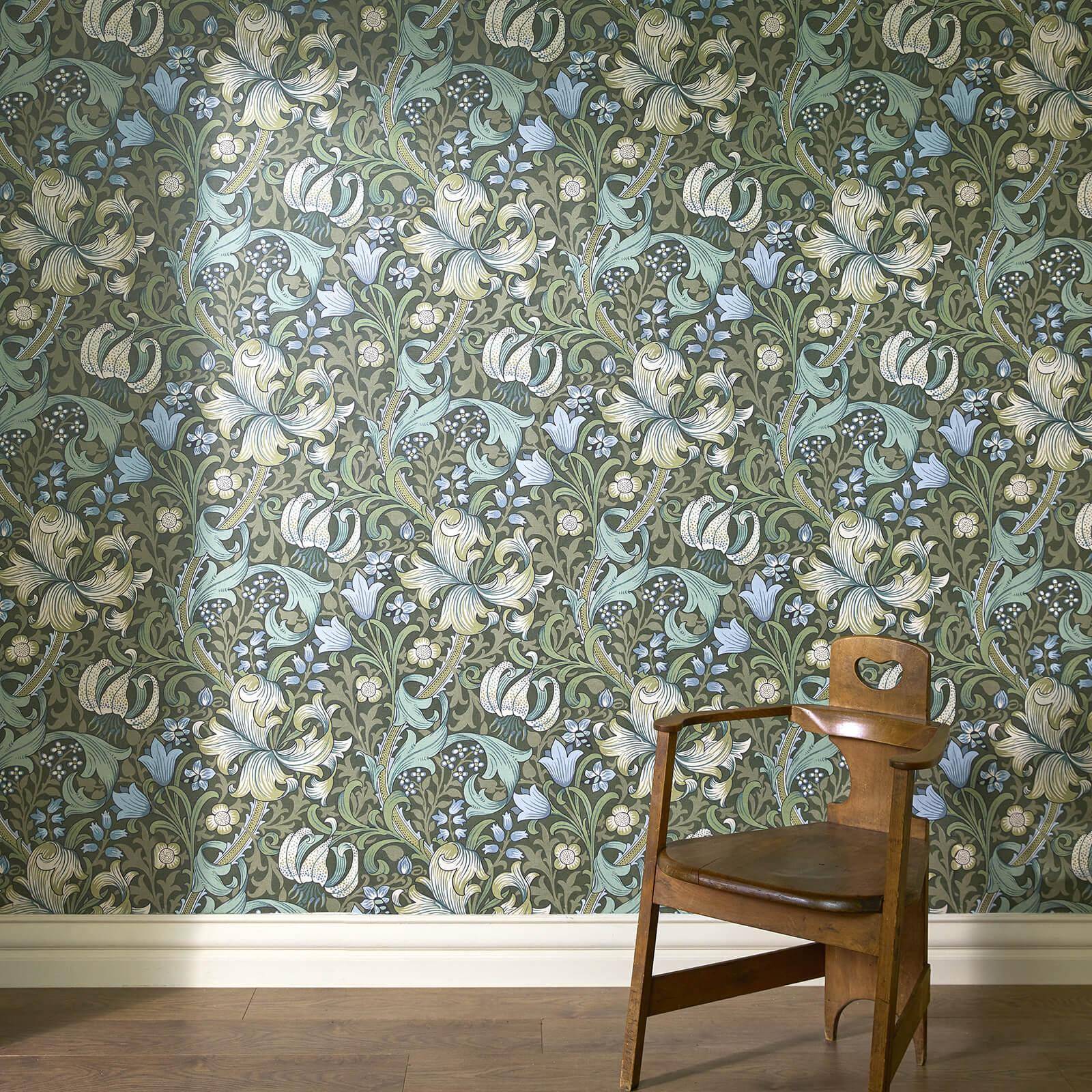 GOLDEN LILY Wallpaper - Verde