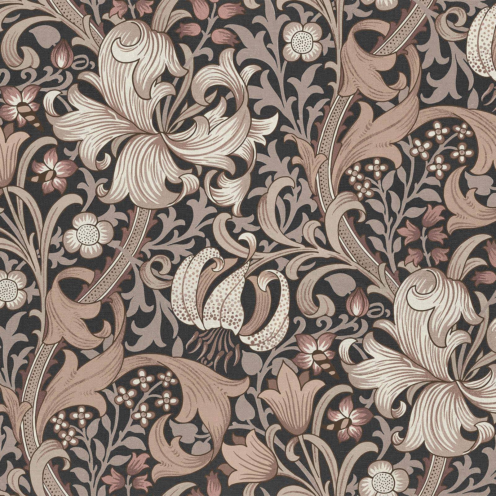 GOLDEN LILY Wallpaper - Black