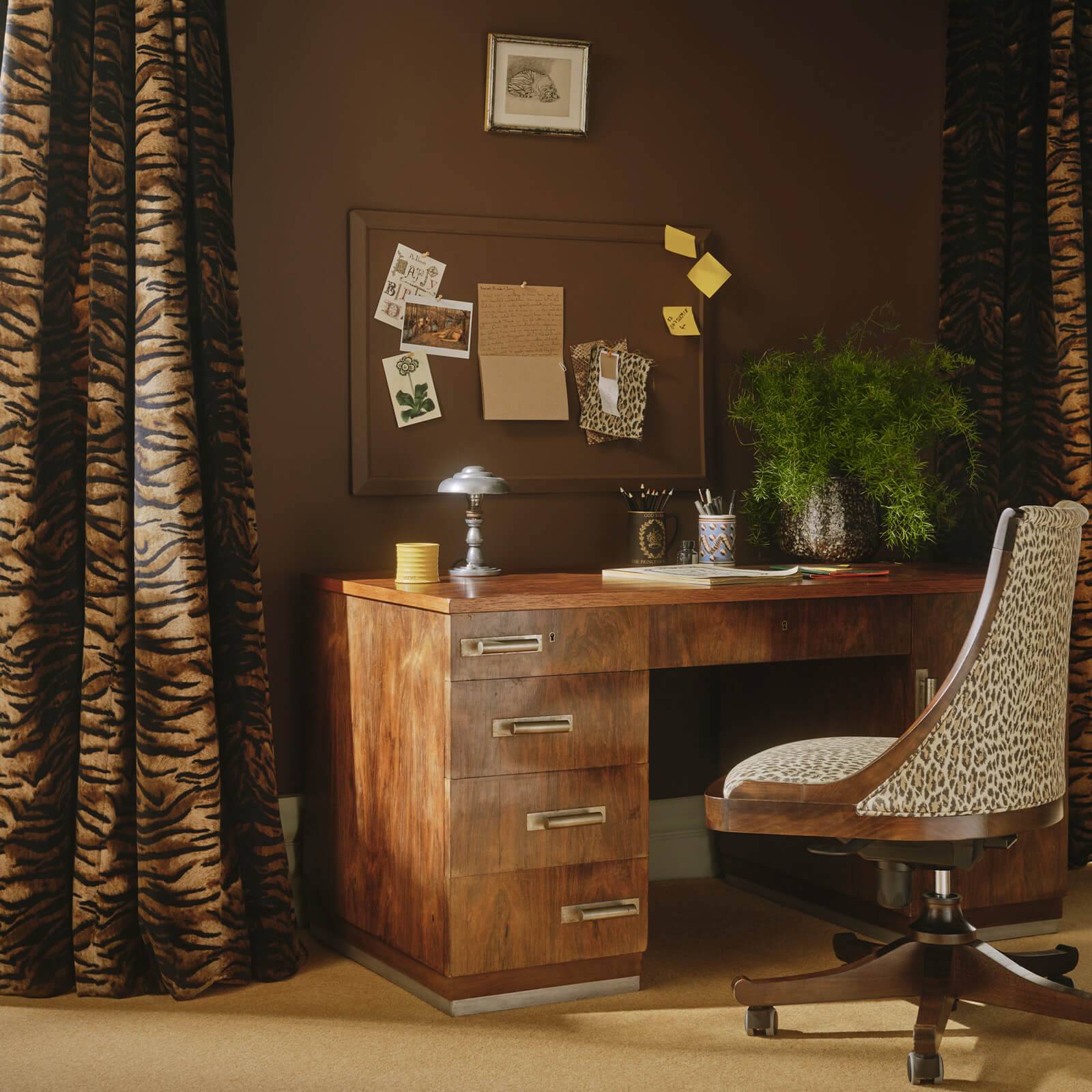 CASPIAN Velvet Curtain - Cocoa