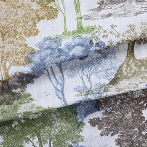 DENDROPHILIA Cotton Linen Blind - Delphinium secondary image