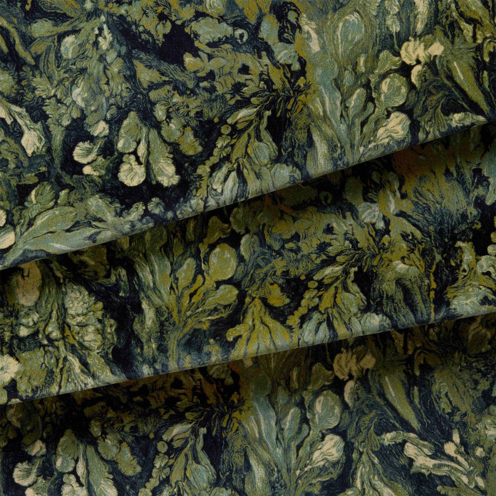 LICHEN Velvet Curtain - Midnight