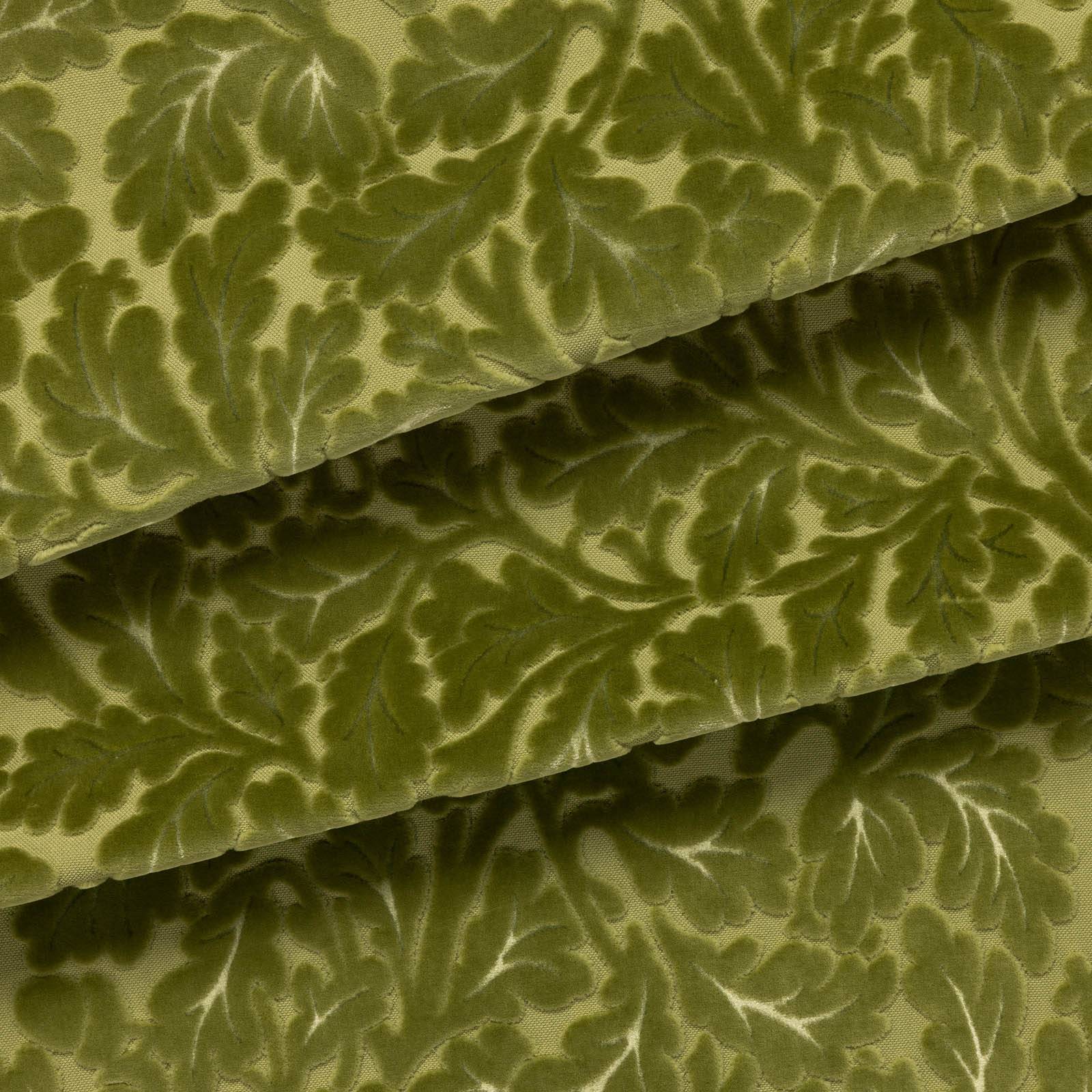 a close up of a green fabric