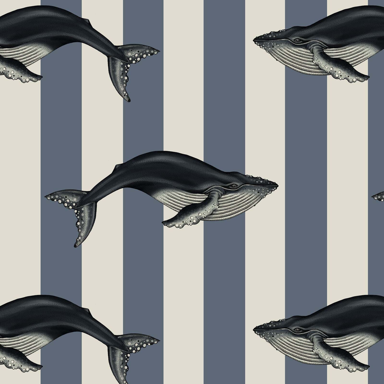 BALEANA Wallpaper - Denim Sample