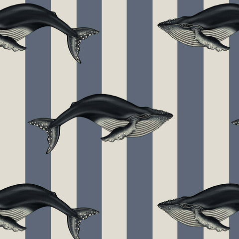 BALEANA Wallpaper - Denim Sample