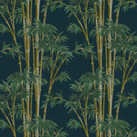 BAMBUSA Wallpaper - Midnight Sample