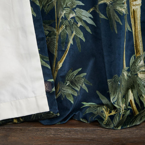 BAMBUSA Velvet Curtain - Midnight secondary image
