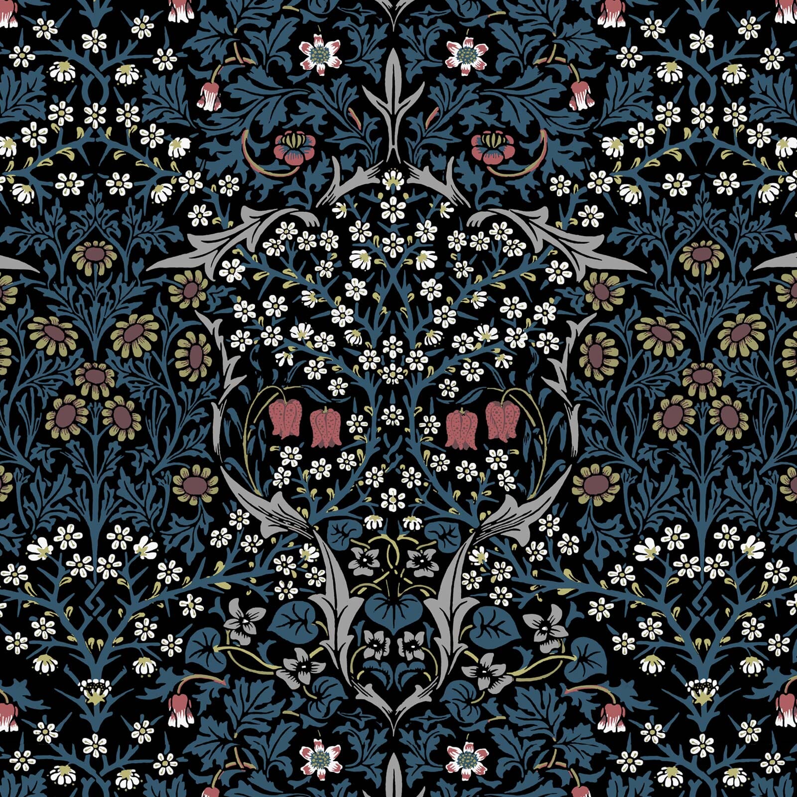BLACKTHORN Wallpaper - Teal