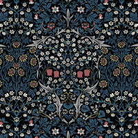 BLACKTHORN Wallpaper - Teal Sample