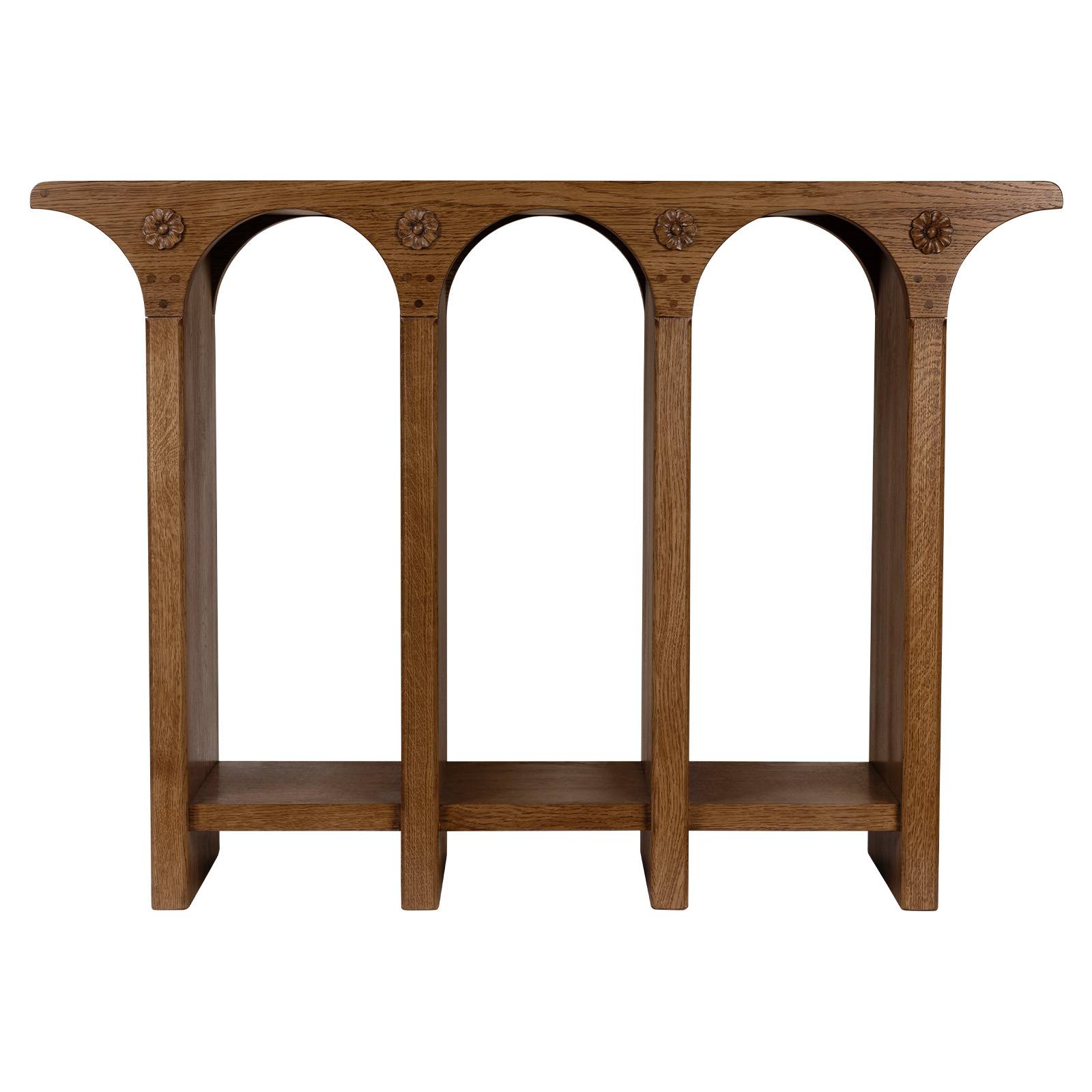 BRUNEL Triple Console Table - Oak – House of Hackney