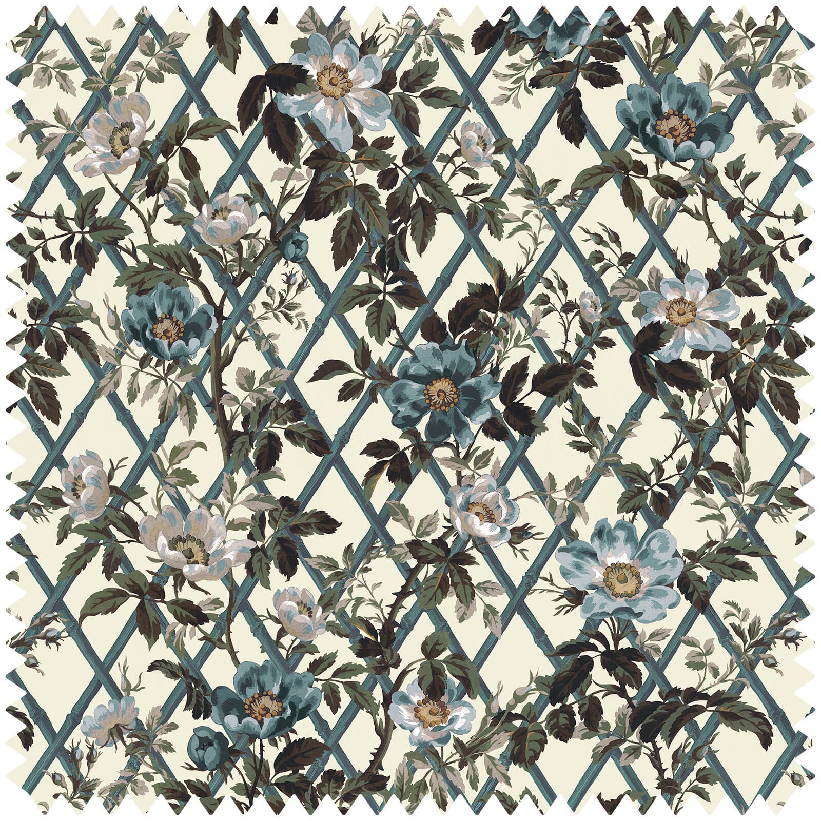 BRYHER ROSE Cotton Linen - Lapis Blue Sample