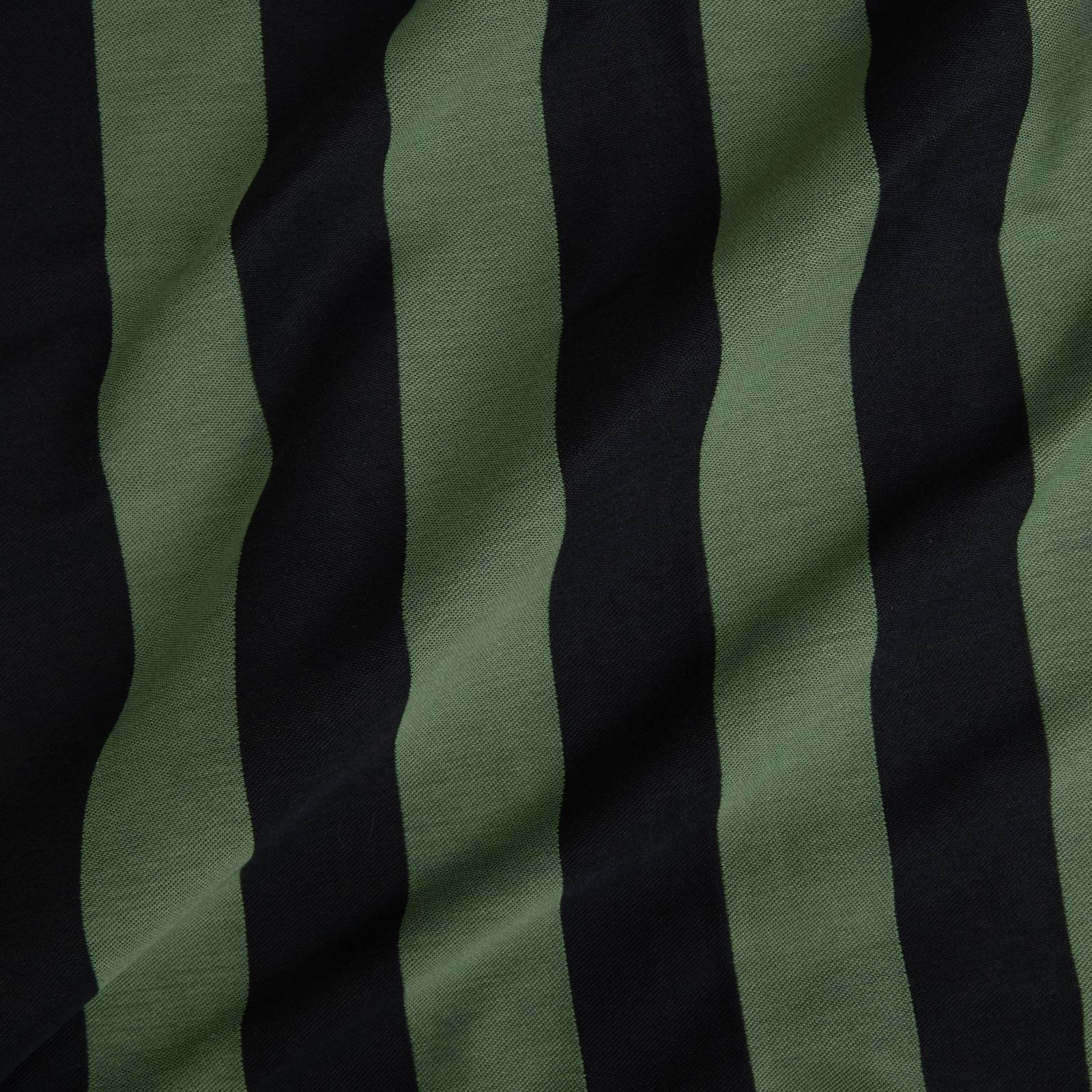 CAMELOT STRIPE Jacquard Curtain - Vedrigris and Noir