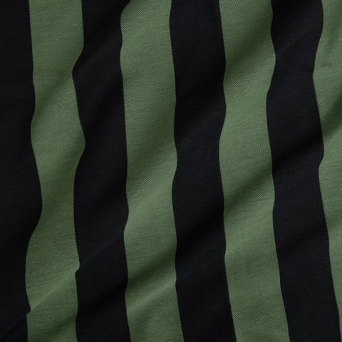 CAMELOT STRIPE Jacquard Curtain - Vedrigris and Noir secondary image