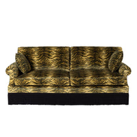 CASPIAN Velvet Wilton 3 Seater Sofa - Umber