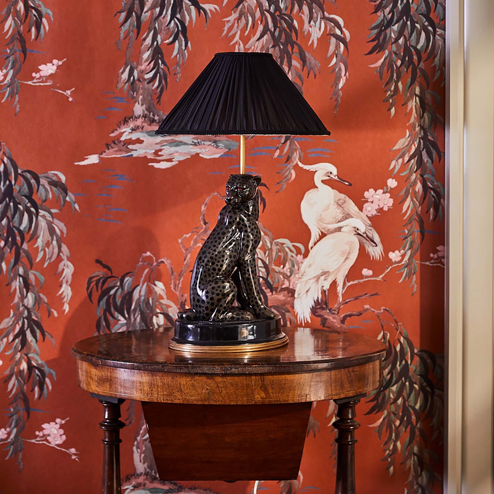 Cheetah lampstand discount
