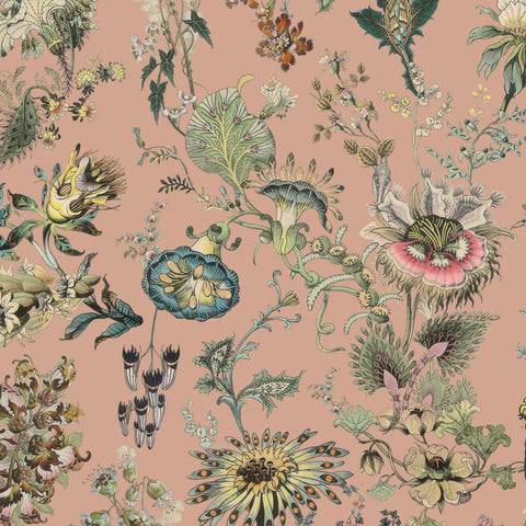 FLORAFANTASIA Wallpaper - Bisque Pink Sample