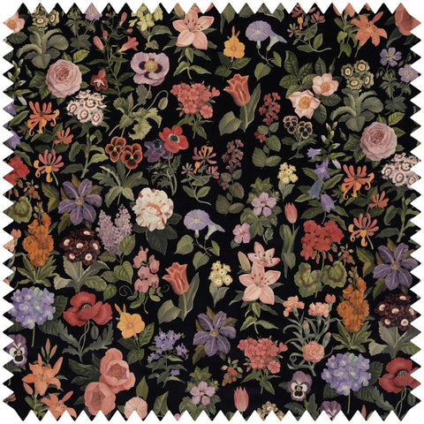FLORALIA Velvet - Noir Sample