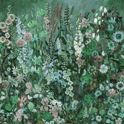FLORIBUNDA MAGNA Wallpaper - Verde Sample