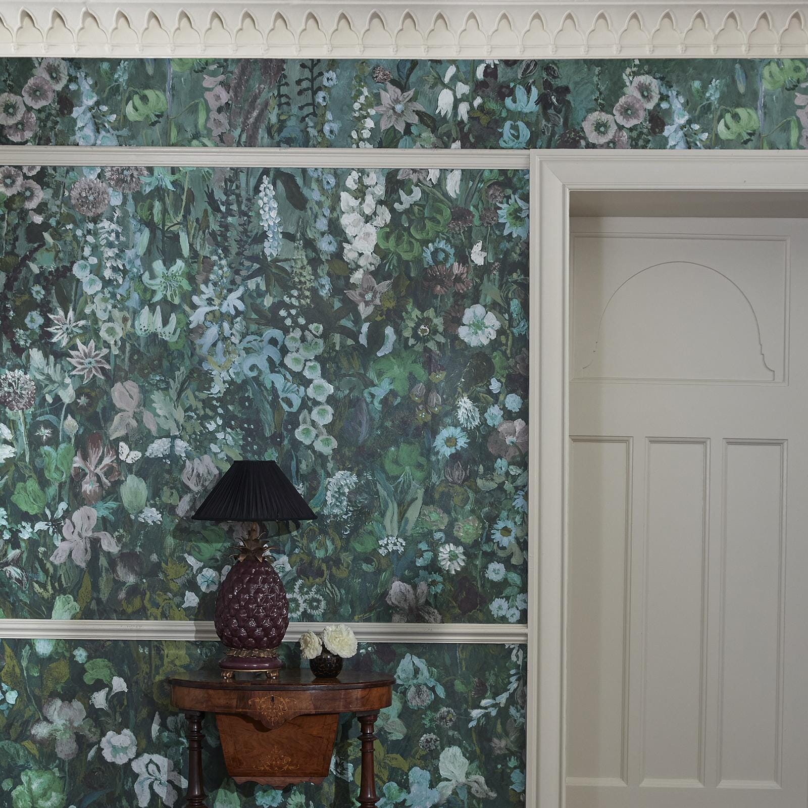 FLORIBUNDA MAGNA Wallpaper - Verde