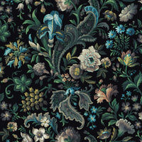 FLORIKA Wallpaper - Onyx Sample