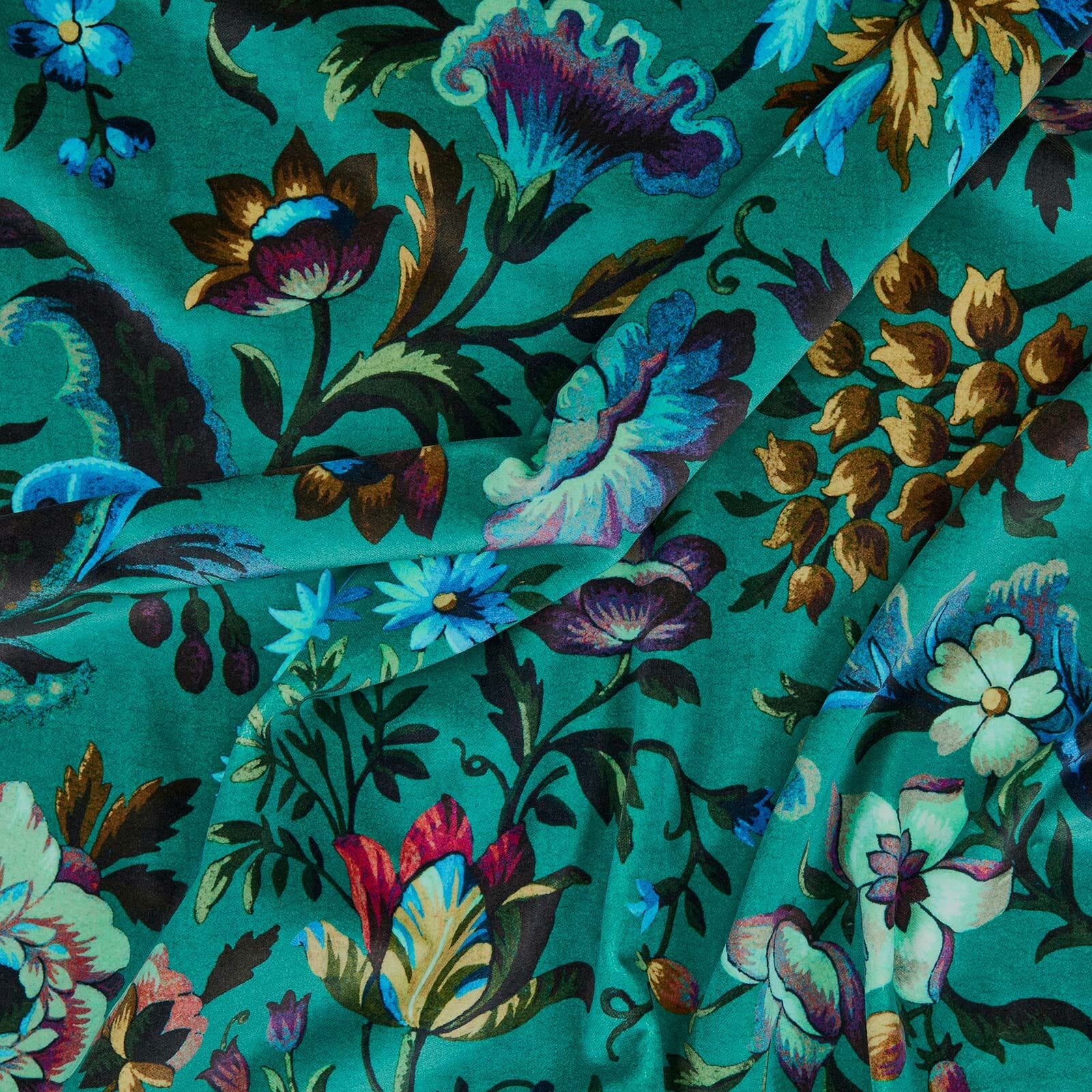 FLORIKA Velvet Blind - Petrol